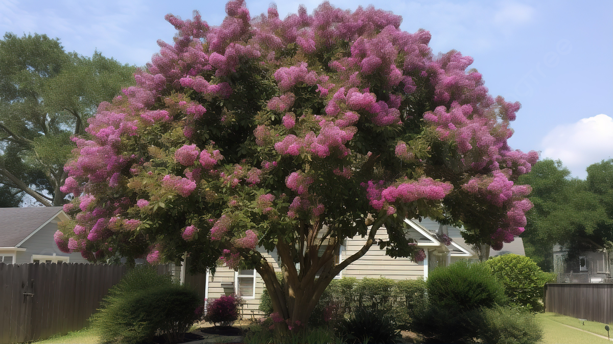 Front Yard Landscaping with Crepe Myrtles